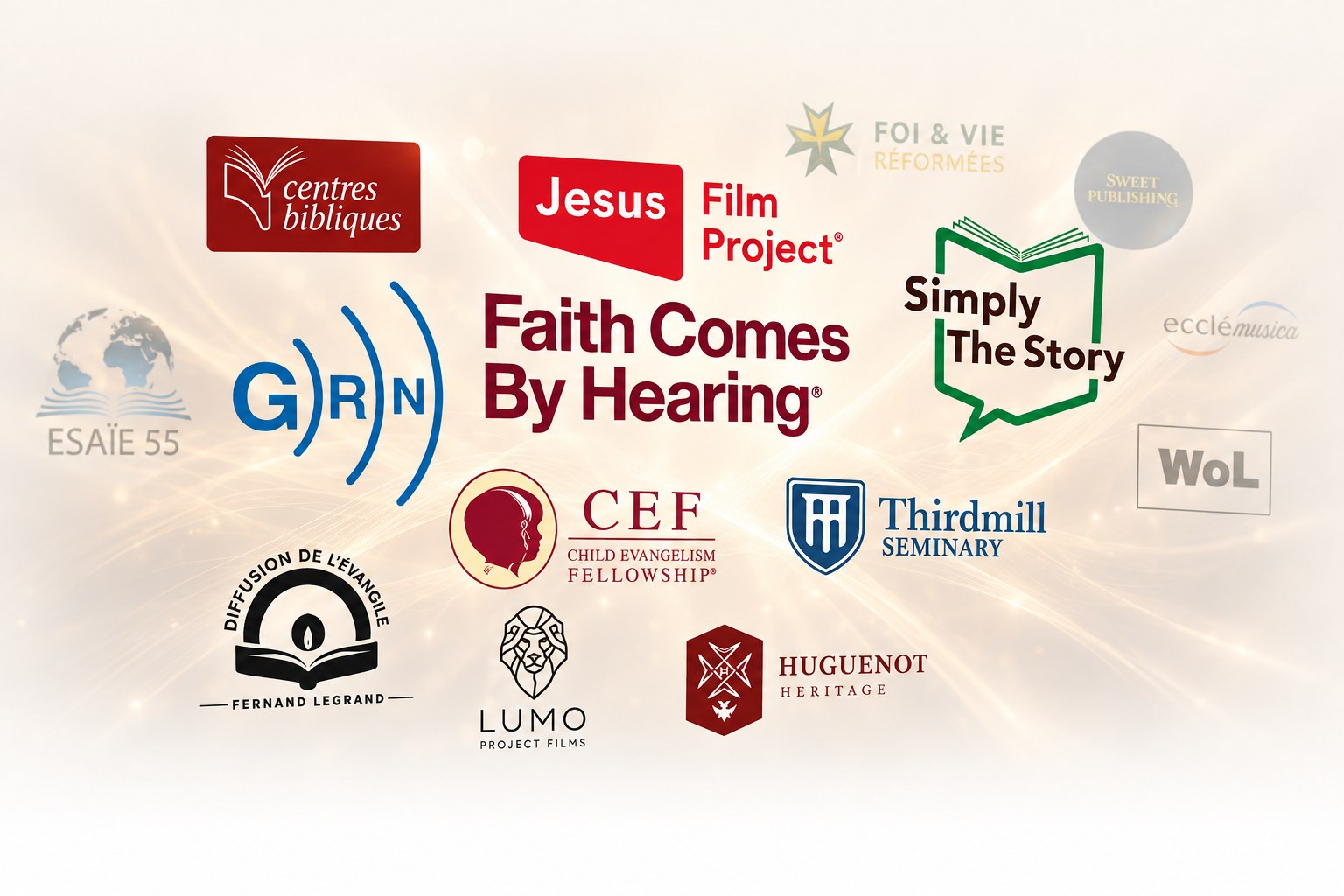 Gospel media partner logos